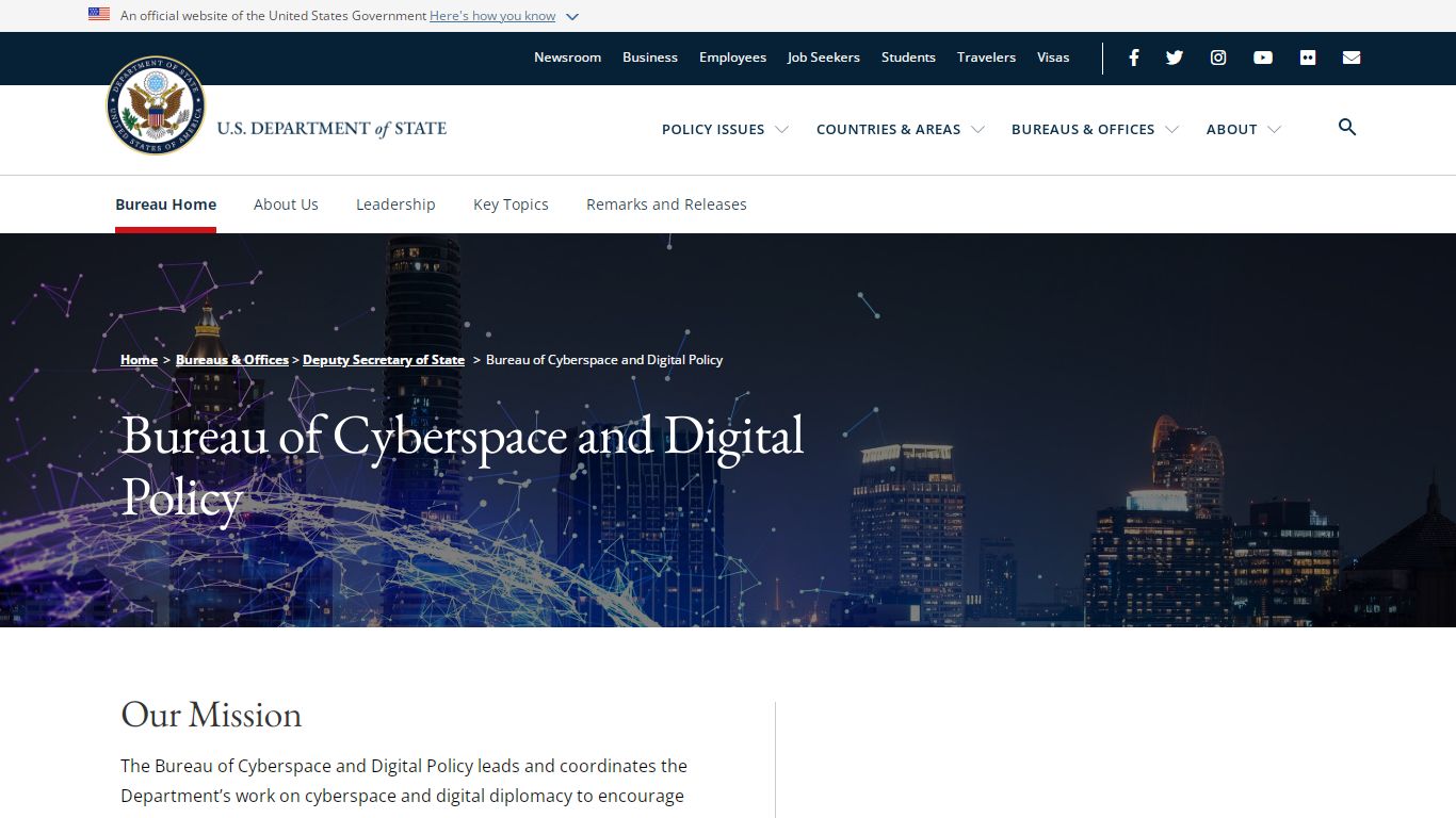 Bureau of Cyberspace and Digital Policy - United States Department of State